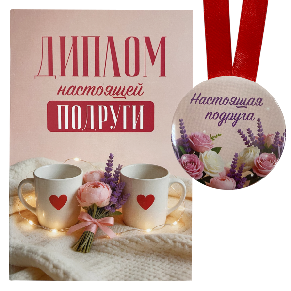 Диплом Настоящей подруги + Медаль Настоящая подруга